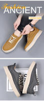 Primavera nuevos zapatos casuales de tablero para hombres transpirables cómodos zapatos versátiles de moda para hombres versión coreana amarilla de zapatos de moda de lujo ligero - details 5