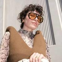 Gafas de Sol Piloto Oversize Estilo Vintage 2025 Sombra de Puente Doble Para Hombres y Mujeres - details 0