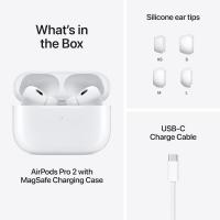 Auriculares inalámbricos Apple AirPods Pro 2, cancelación activa de ruido, función de audífono, auriculares Bluetooth, transparencia, audio espacial personalizado, sonido de alta fidelidad, chip H2, carga USB-C - details 5