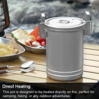 Olla de arroz para acampar al aire libre, utensilios de cocina portátiles para senderismo, accesorios de cocina de viaje multifu - details 13