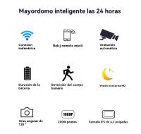 Mirilla inteligente remoto monitor Timbre inalámbrico exterior impermeable con camara - details 8
