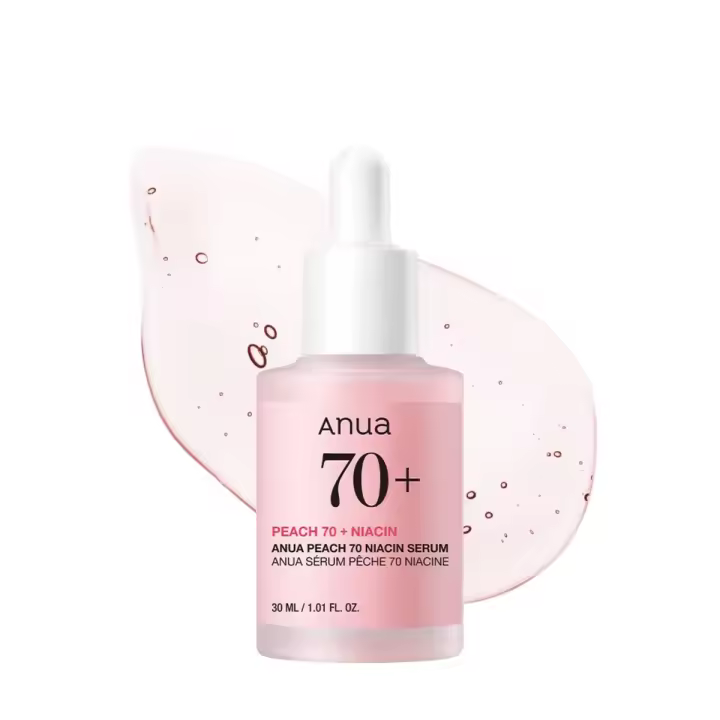 Anua Peach 70 Niacinamide Serum 30ml / suero facial hidratante iluminador/belleza de limpieza diaria (1.01 fl. oz.) - 1