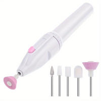 Juego de manicura eléctrica 5 en 1, lijadora de uñas portátil con alimentación por batería, eliminación de piel muerta, recorte - details 1