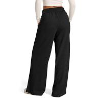 High Waisted Wide Leg Sweatpants Para Mujer Pantalones De Yoga Casuales Jogger De Cintura Baja Estilo Casual Cotton Ankle-Length - details 13