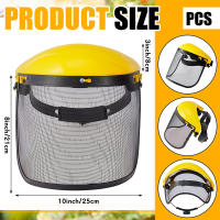Máscara de seguridad con visera de malla para motosierra, podadora de poste, máscara protectora, protección facial, deportes, 1 piezas - details 2