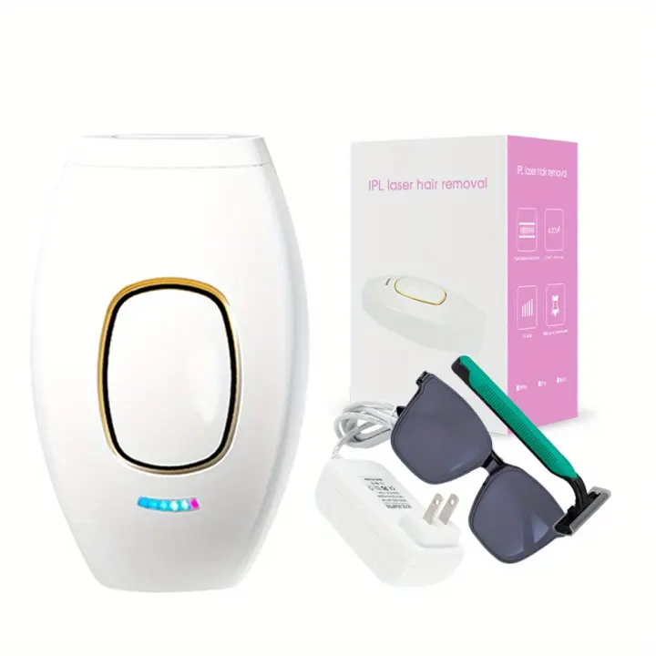 Depilación láser indolora para mujeres, depiladora IPL de 500 000 Flashes, removedor de vello púbico de Bikini permanente de 5 niveles - 1