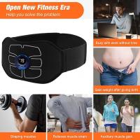 EMS estimulador muscular, tóner Abdominal, cinturón tonificador portátil para Fitness en casa, masajeador adelgazante corporal para masaje de Abdomen, recarga USB - details 6