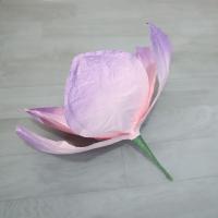 Flores de narciso de papel coloridas a gran escala, flores de papel arrugado de 50 cm, arreglo para eventos de boda, fondo de boda, flores simuladas en 3D - details 18