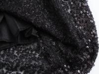 Elegante Falda Mini A-line de Cintura Alta Manga Sin Capas, Cremallera Oculta, Brillo de Lentejuelas Nueva Moda para Mujeres - details 19