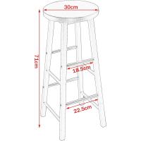 2X Taburete de Bar Muebles Cocina Silla de Comedor Taburete Alto para Salon Cocina Estructura - details 5