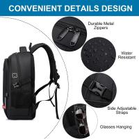 Bolsa para portátil de 16 pulgadas para hombre, mochila de viaje informal, ultraligera, impermeable, con logo luminoso, Bolsa Escolar multifuncional para estudiantes - details 3