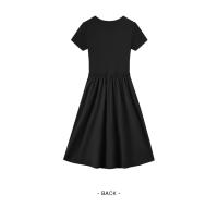 Vestido Semir para Mujer Cintura Ajustada, Versátil, Cuello Redondo, Dos Piezas, Moda de Verano 2024 - details 7