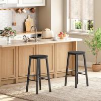 Sillas de Cocina de 64 cm de Alto, para Comedor, Resistentes, Estilo Industrial, Color Negro - details 2