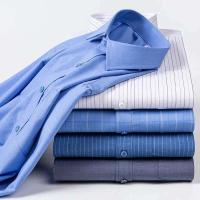 Nuevo bolsillo de negocios de manga larga de moda informal suave a rayas, camisa de oficina, ropa de hombre 4xl 5xl - details 2