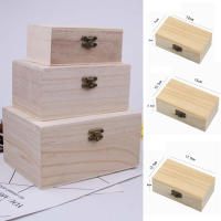 Caja de Madera de Alta Calidad S/M/L con Tapa Artesanal y Encaje Cuadrado para Decoración del Hogar y Almacenamiento de Suministros - details 39