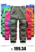 Fashion Brand Waterproof Boy Girl kids Pants Warm Trousers Sporty Climbing leggings Children Patchwork Soft Shell Outfits autumn - details 62