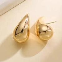 Aretes Domo de Oro Vintage Acero Inoxidable Brillante Estilo Deportivo y al Aire Libre - details 0