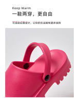 Zapatillas de suela gruesa con punta para mujer, sandalias de verano para exteriores, a la moda, con heces, zapatos de pastel de esponja, 2024 - details 5