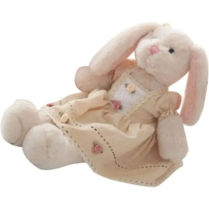 Conejo de Peluche Lindo Juguete de Peluche de Animal de Estima Conejo de Peluche de Algodón Rosa - 1