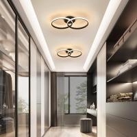 Goeco Lámpara de Techo LED Moderna 32W, Diseño Nórdico, Luz Blanca Caliente 2350LM, Montaje Semi-Flush, Material ACRYL, Interruptor de Botón Empanado - details 3