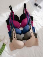 5 sujetadores con tirantes desmontables sin costuras, con aros, cómodos y con realce, lencería y ropa interior para mujer - details 3