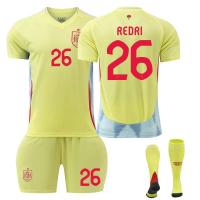 Conjunto de ropa deportiva de tres piezas para hombre y mujer, con estampado de la flor nacional de España，Ropa de fútbol para - details 8