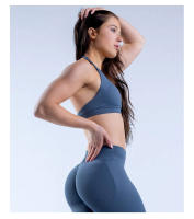 Sujetador deportivo de impacto para mujer, ropa interior de LICRA sin costuras, elástica, transpirable, mejora el pecho, ocio - details 8