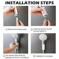 Soporte de silicona con ventosa para cabezal de ducha, estante de almacenamiento reutilizable sin perforaciones, accesorios de Baño - details 4