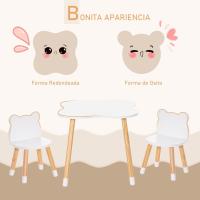Sala de Juego Dormitorio de Niños 56x56x50 cm s 28x25x46 cm Natural Blanco - details 2