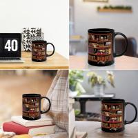 Taza de estantería 3D, taza de estante de biblioteca, diseño creativo del espacio, tazas multiusos, tazas blancas, amantes de los libros, taza de café - details 4