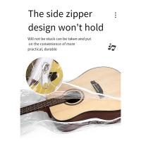 Funda protectora para guitarra eléctrica, transparente, translúcida, a prueba de polvo, impermeable, bolsa de almacenamiento protectora - details 6