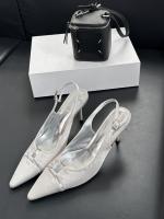 Temperamento francés bolsa cabeza sandalias nueva trasera stiletto vacío tacones altos socialite cabeza puntiaguda boca poco profunda zapatos individuales - details 18