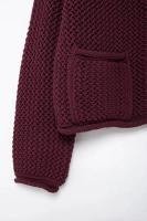 TRAF Pantalones de Punto para Mujer Otoño-Invierno Suéter Casual con Botones Largos - details 13