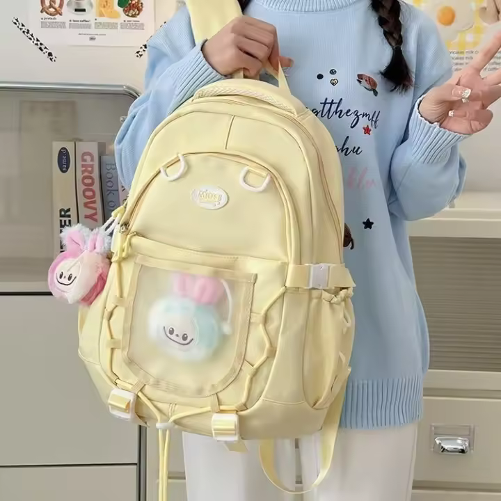 estudiante universitaria, valor nominal, mochila escolar, angustia, chica, universidad, chica, mochila, campus, fresco y dulce - 1