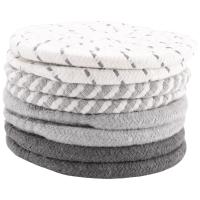 Posavasos absorbentes para bebidas, juego de posavasos tejidos de algodón para decoración del hogar, 8 piezas, 4 colores - details 4