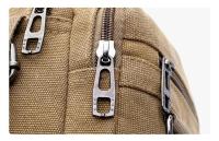 Bolso de hombro de lona para hombre, bandolera de lona de estilo coreano, para viajes de ocio al aire libre, bolso de hombro portátil - details 9