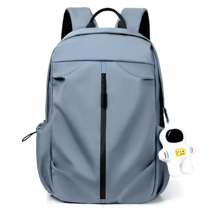 Mochila escolar de gran capacidad para hombre y mujer, mochila universal con colgante para ordenador, 1 unidad, 14 pulgadas - 1