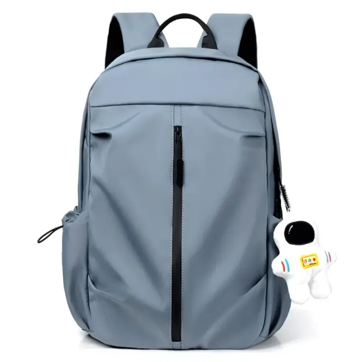 Mochila escolar de gran capacidad para hombre y mujer, mochila universal con colgante para ordenador, 1 unidad, 14 pulgadas - 1