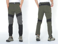 Pantalones de secado rápido delgados para senderismo impermeables para hombre, Softshell de montaña con cinturón - details 7