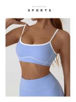 Sujetador deportivo de impacto para mujer, ropa interior push-up de alto soporte para gimnasio, Top corto sin mangas para Pilates y Yoga con almohadillas extraíbles - details 7