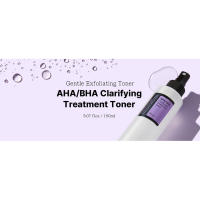 cosrx aha bha clarigying gentle exfoliating treatment toner spray type korean skincare liquid facial