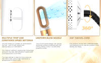 Cepillo secador de pelo, 5 accesorios para cabellos lisos y luminosos, ondas suaves o rizos marchos - details 7