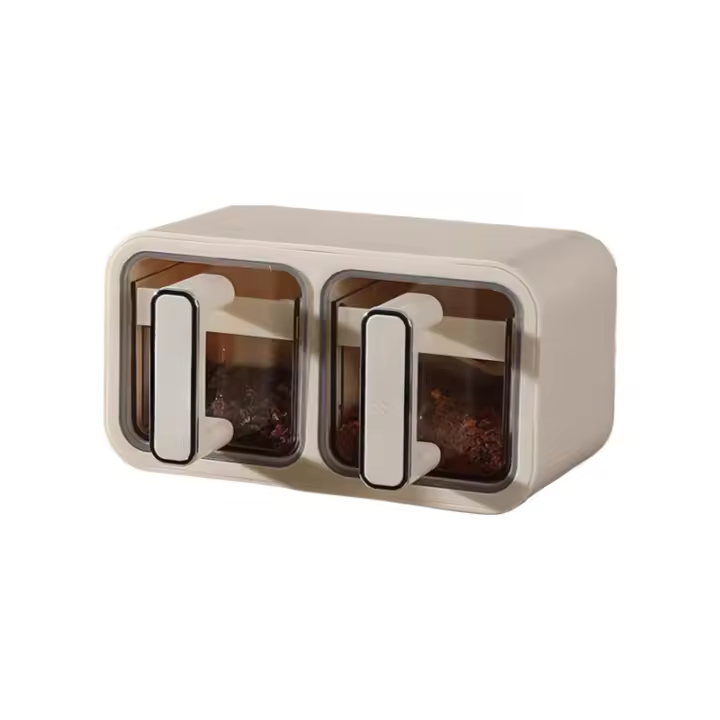 Caja de condimentos colgante en la pared, tanque de condimentos, caja de almacenamiento de especias, juego combinado de cajas de condimentos - 1