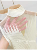 Top de Malla Acolchado Vestido Chic Sin Mangas para Mujer Estilo Callejero Moderno Moda Deportiva - details 8