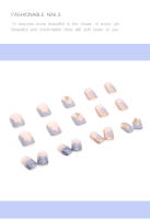 Uñas Postizas Cuadradas Cortas De Presión Con Diseño De Corazón En Color Nude Con 1 Gel Jelly Y 1 Archivo De Uñas - details 5