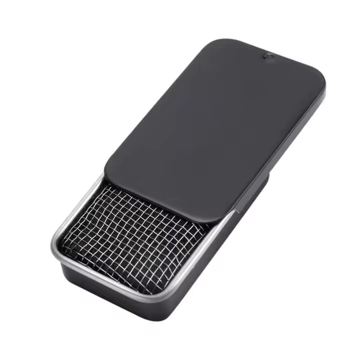 Estufa de Cocina Ligera de Acero Inoxidable para Acampar Mini Cocina de Alcohol con Palanca - 1