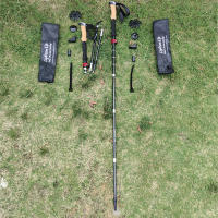 Bastón plegable telescópico ultraligero para montañismo, bastón de fibra de carbono para senderismo al aire libre - details 7