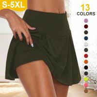 Pantalones cortos de Yoga de cintura alta para mujer, Falda corta deportiva de secado rápido para tenis, baile, Fitness, correr, ciclismo, gimnasio, novedad de 2023 - details 2