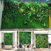 10 piezas de paneles de pared de seto de eucalipto de 25 cm, plantas de jardín verticales artificiales, decoraciones de boda de boj falso - details 3