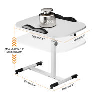 Rcynview Mesa de Escritorio Plegable Portátil Altura Ajustable Estilo Moderno con Cajón Utility - details 8